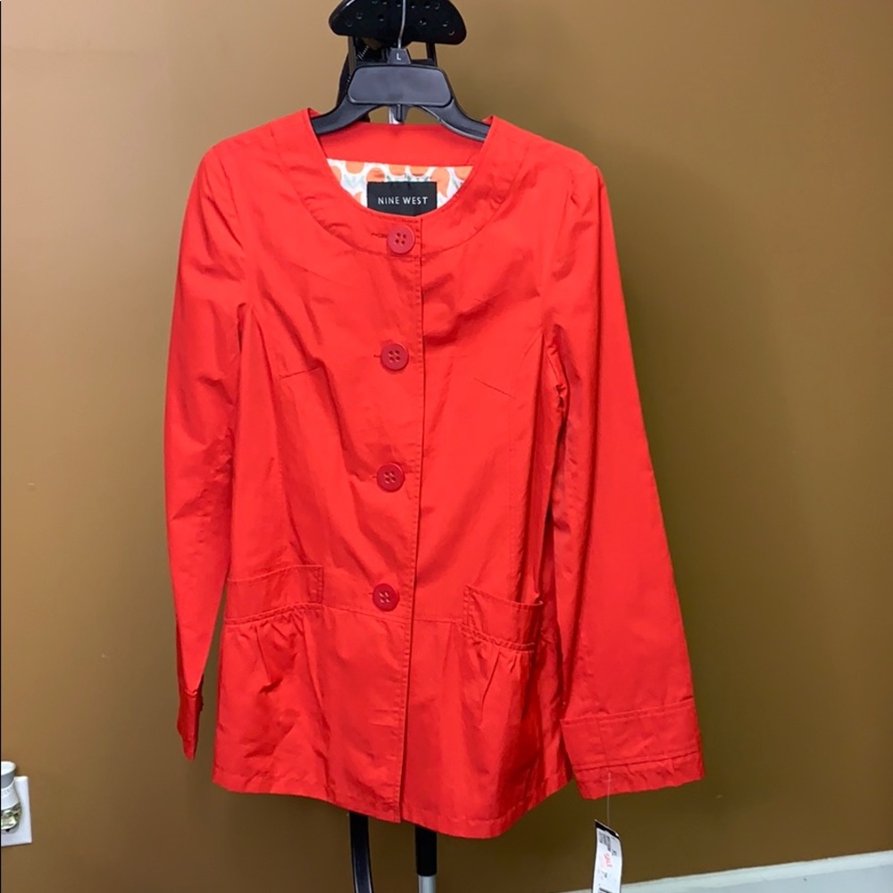 Gorgeous Red Nine West Spring Jacket, size women xl